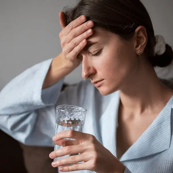 5. Dolor de cabeza por deshidratación